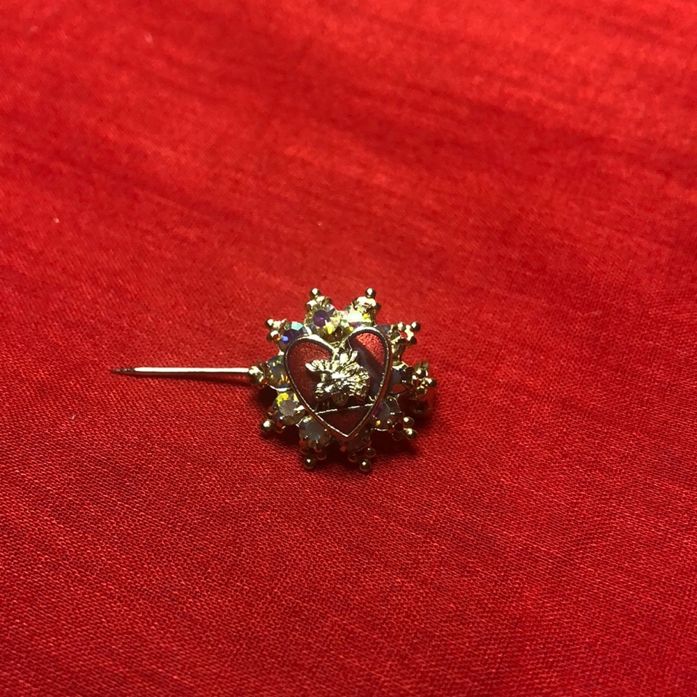 Nice little pin set in gold tone